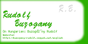 rudolf buzogany business card